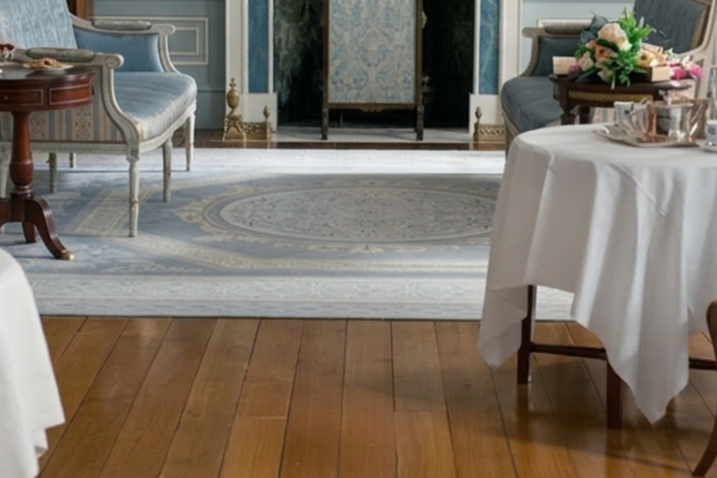 Pavimento in legno in stile Bridgerton per interni eleganti, caldi e raffinati.