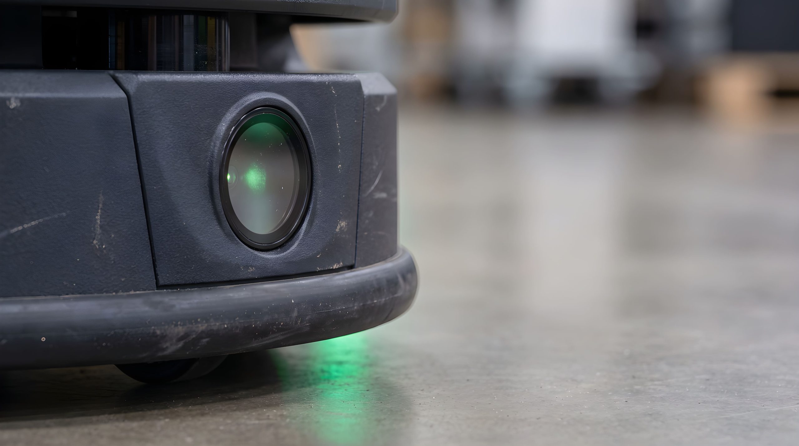 Autonomer Roboter nutzt künstliche Wahrnehmung und Sensoren zur Erfassung seiner Umgebung