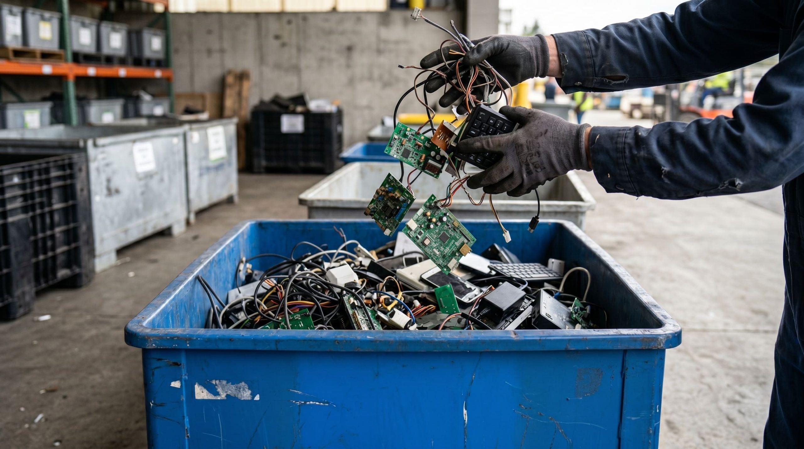 Componenti elettronici e circuiti stampati destinati al recupero di metalli e materie prime critiche attraverso l’urban mining.